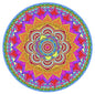 Screen Door Magnets Double Sided – Keep People, Kids, and Dogs from Running into a Screen Door. Saver - Robbins Aria Rainbow Mandala - color: Rainbow