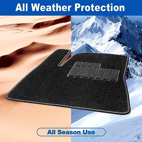 Spurtar for Tesla Model 3 Floor Mats Carpet 2026-2017, Cut Pile Car Floor Mats, Anti-Slip for Model 3, All Weather Protector Automotive, Front & Rear Seat Car Rug 3PCS - size: 2017-2025 Cut Pile (3PCS)