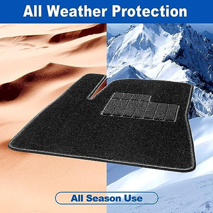 Spurtar for Tesla Model 3 Floor Mats Carpet 2026-2017, Cut Pile Car Floor Mats, Anti-Slip for Model 3, All Weather Protector Automotive, Front & Rear Seat Car Rug 3PCS - size: 2017-2025 Cut Pile (3PCS)
