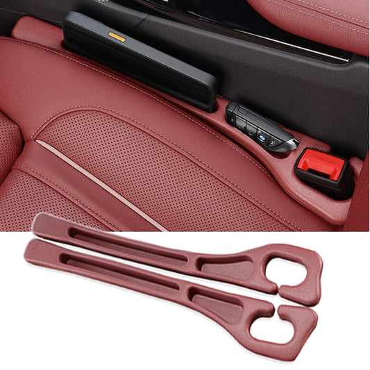 2PCS Car Seat Gap Filler Organizer with Phone Holder,[Upgrade Version] Car Seat Gap Organizer for Prevent Falling,Essential Car Accessories Car Side Seat Gap Filler (Claret) - color: Claret