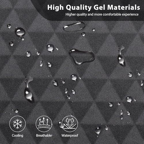 Outlet Leather Car Seat Covers Gel Wetsuit PU Front Seat Cover Waterproof EVA 2pcs All Weather Neoprene Universal Fit Pickup SUV Truck Sedan Automotive, Armrest Airbag Compatible, Rhombic Blue Strip - color: Black Blue, size: Front Seats