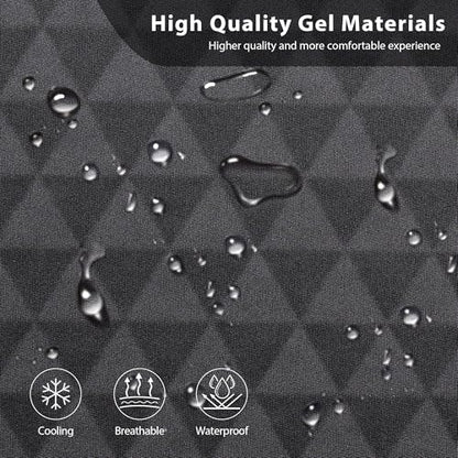Outlet Leather Car Seat Covers Gel Wetsuit PU Front Seat Cover Waterproof EVA 2pcs All Weather Neoprene Universal Fit Pickup SUV Truck Sedan Automotive, Armrest Airbag Compatible, Rhombic Blue Strip - color: Black Blue, size: Front Seats