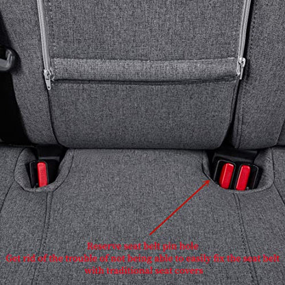 Custom Seat Covers Compatible with Select Toyota RAV4 Hybrid 2016 2017 2018 Models (Gray,Full Set) - color: Gray, size: 2016-2018 Hybrid only