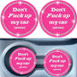 Car Cup Coaster 2 Pack, Universal Cup Holder Inserts, Bling Car Accessories (Rose Red, 2PC) - color: Rose Red-2pc