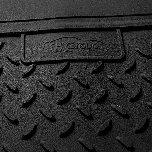 FH Group F16406 Premium Trimmable Rubber Cargo Mat (Black) with Gift- Universal Fit for Cars Trucks and SUVs