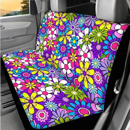 12 Pcs Daisy Flower Car Accessories Full Set for Women Girly Daisy Car Seat Cover Steering Wheel Cup Holder Armrest Pad Gear Shift Cover,Car Handbrake Cover,Fit for Most Truck SUV - color: Novelty Daisy