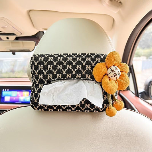 UNICOLD Car Tissue Holder，Car Back Seat Headrest Hanging Tissue Boxes Holder for Auto Vehicle Holder Backseat Cute Tissue Holder for car (Color1) - color: Color1