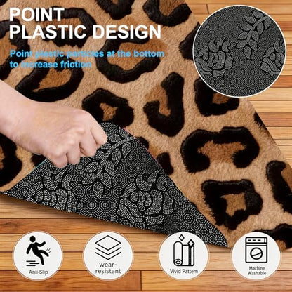 Automotive Floor Mats 5 Pcs, Universal Car Floor Mats, Leopard Print Cargo Liner, Car Accessory for SUVs/Sedan/Wagons, Durable Protective Mat, Trunk Liner for Families/Travel Enthusiasts - style: Bundle 8