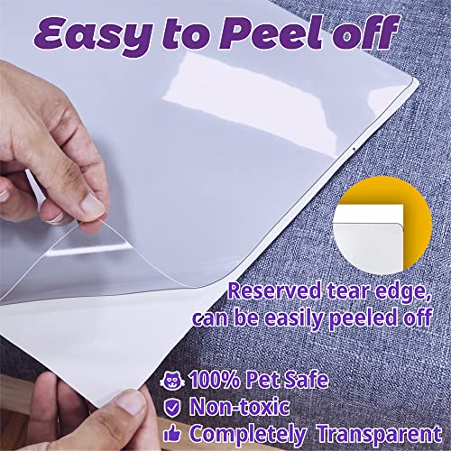 Cat Scratch Furniture Protector-16-Pack –Single-Sided, Heavy-Duty Self-Adhesive Tape, No-Residue for Couch, Doors & Walls - NO PINS - size: 16P NO pins
