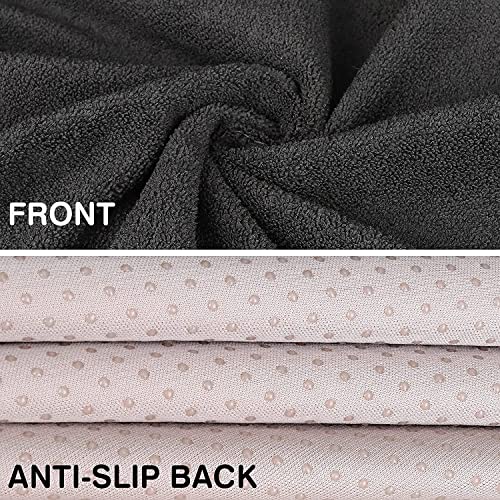 Leader Accessories 2pcs Waterproof Towel Front Seat Covers Black Non-Slip Bucket Seat Dog & Kid Auto Protector