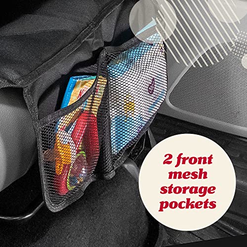 Lusso Gear Car Seat Protector - Waterproof Seat Protector & Non-Slip Backing - Waterproof Car Cover & Easy Clean-Up - Dual Mesh Storage Pockets & Travel Convenience - Gray - color: 1-Pack Gray