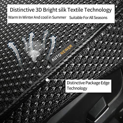 Breathable Universal Four Seasons Car Seat Covers, Luxury Car Seat Cushion,Protectors for Front Seat Bottoms,Compatible with 95% Vehicles(Black,1PCS) - color: Black-1PCS