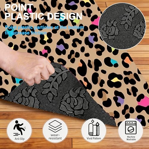 Automotive Floor Mats 5 Pcs, Universal Car Floor Mats, Leopard Print Cargo Liner, Car Accessory for SUVs/Sedan/Wagons, Durable Protective Mat, Trunk Liner for Families/Travel Enthusiasts - style: Bundle 1