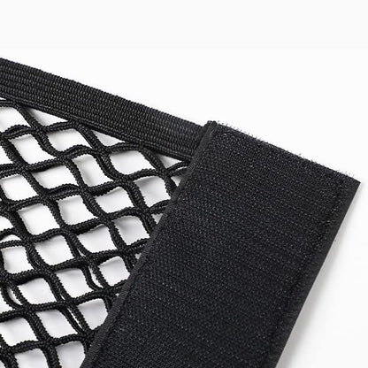 2pcs Cargo Net Car Storage Net - Stretchable Mesh Pocket Net Magic Tape Universal Mesh Car Accessories Interior Organizer (L)