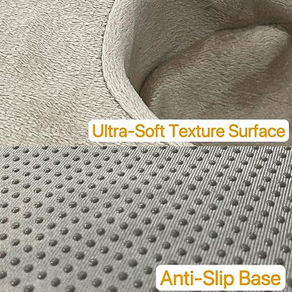 Xchouxer Couch and Bed Cup Holder Pillow, Sofa Organizer Caddy for Drinks, Remotes, Phones, Snacks (Beige) - color: Beige