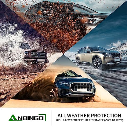 ANBINGO®Custom Nissan Titan Crew Cab Floor Mats 2017-2024,for Nissan Titan XD Car Weather Mat 2016-2024(with Rear Under Seat Organizer) All Weather Mats for Titan TPE Carpet Car Matt Rugs for Titan - size: For Titan Crew Cab 17-24 Mat