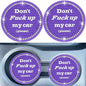 Car Cup Coasters 2 Pack - Bling Interior Accessories, Universal Cup Holder Inserts for SUV/Truck (Purple, 2PC) - color: Purple-2pc