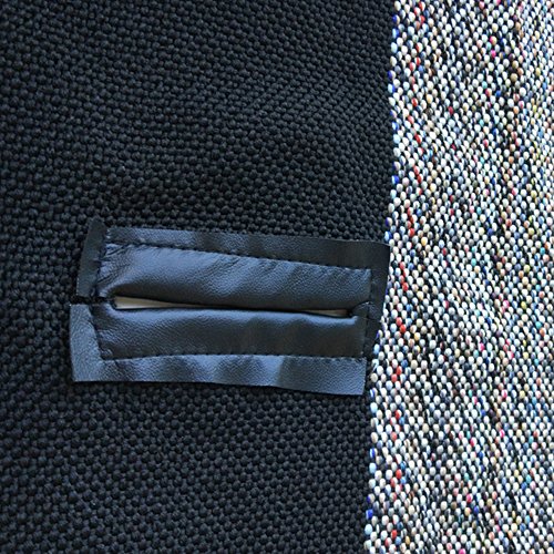 Leader Accessories Saddle Blanket Black Seat Protector - Full Size Pickup Trucks Solid Bench Seat Cover - Universal Work Ford Dodge Chevy Truck with Bench Seats