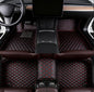 Add Personal Touch to Your Vehicle with IMEISH Customizable Logo Text Car Mats for 99% of vehiclesPads Protection Non-Slip Leather Floor Liners (Black red) - color: Black red