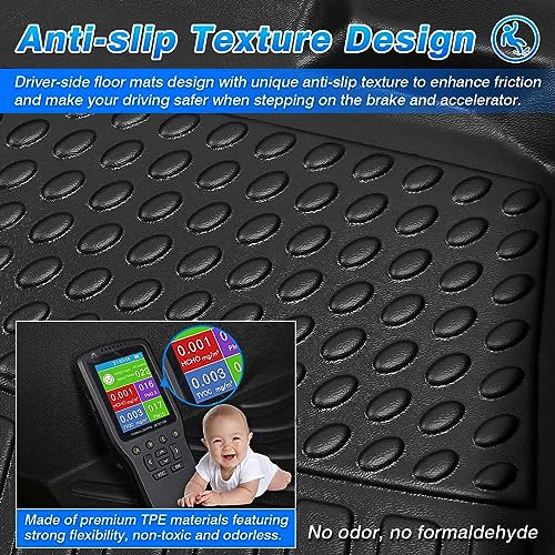 Cartist Floor Mats for Nissan Altima 2013 2014 2015 2016 2017 2018 All Weather Floor Mat for Altima Accessories Waterproof Car Floor Mats Black Front Rear Heavy Duty TPE Carpet - size: 5)Nissan Altima【2013-2018】