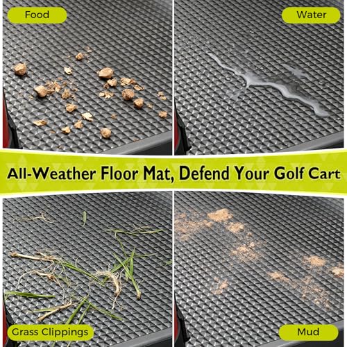 Golf Cart Floor Mats fit for Club Car DS/Precedent, EZGO RXV/TXT, Yamaha G22 / G29, Golf Cart Accessories