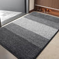 Indoor Outdoor Door Mat, 40x32 Non-Slip Absorbent Dirt Trapper, Low-Profile Washable Inside Entrance Front Floor Mat, Sturdy Soft Entry Doormats for Entryway, Grey