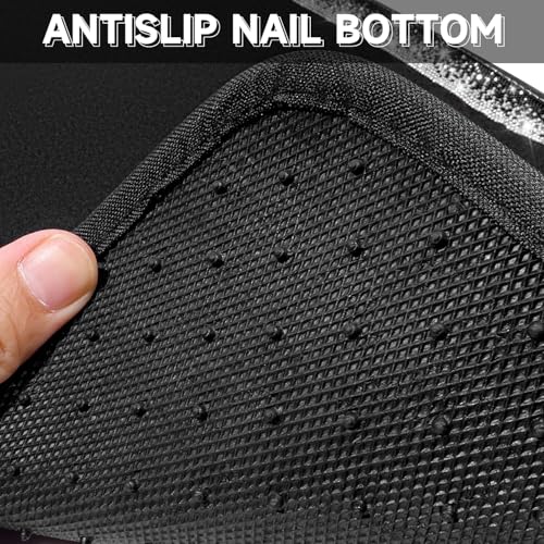 CAR PASS Bling Diamond Car Floor Mat Shining Rhinestones Carpet, Sparkly Glitter Crystal Anti-Slip PVC Heel Pad Automotive Universal Fit for SUV Sedan Car Van, 4pcs for Girl Cute Women, Black Silver - color: Silver Diamond