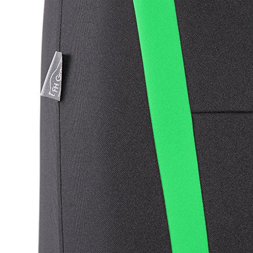 FH Group Car Seat Covers Rear Set Cloth - Car Seat Covers with Removable Headrest,Universal Fit,Automotive SeatCovers,Washable Car SeatCover for SUV,Sedan,Van Green - color: Green, size: Rear Set
