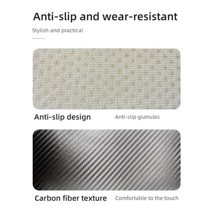 Car Center Console Cover Armrest Cover, Carbon Fiber PU Leather Auto Center Console Pad Protector with Side Storage Bags, Universal Waterproof Anti-Slip for Most Cars Trucks Vans