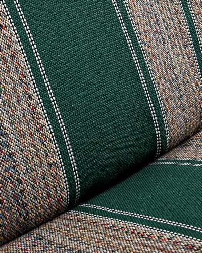 West Coast Auto Car Seat Covers, Baja Saddle Blanket Car Accessories, Universal Fit for Ford, Chevrolet, Dodge, Bench Seats, and Full-Size Pickup Trucks (Green)