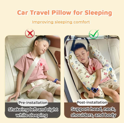 H-Shaped Car Travel Pillow for Kids & Adult-Adjustable Car Seat Pillow, Soft Ergonomic Neck Head Support Sleeping Cushion for Long Distance Travel - color: H-shape-white