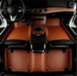 Add Personal Touch to Your Vehicle with IMEISH Customizable Logo Text Car Mats for 99% of vehiclesPads Protection Non-Slip Leather Floor Liners (Light Brown) - color: Light brown