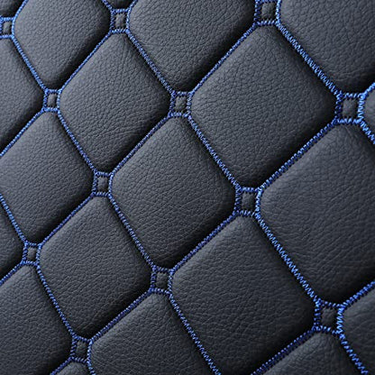 Tomatoman Tacoma Seat Covers Customized for 2005-2025 2026 4Runner Extended SR V6 Pickup Truck, Waterproof Faux Leather Car Cushions(Rear Seat, Black-Blue) - color: Rear Seat/Black-Blue