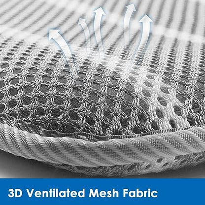 Office Chair Cushion,17.7" L × 17.7" W × 1.2" H, Non-Slip Car Seat Cushion with 3D Air mesh Pad Wash Breathable for Long Sitting for Relief and Comfort Square
