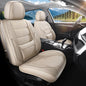 Car Seat Covers Full Set Fit for Hyundai Genesis 2009-2016, Premium Faux Leather Waterproof Car Seat Protectors with Lumbar Support, Breathable Anti-Slip Easy to Install(Beige,Full Set)