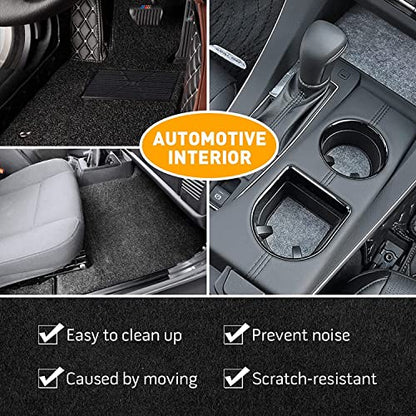 78"x40" Black Underfelt Carpet for Speaker,Sub Box Carpet, Auto,RV,Boat,Marine,Truck,Car Trunk Felt Liner Carpet