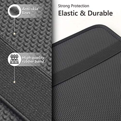 YR Vehicle Center Console Armrest Cover Pad, Universal Fit Soft Comfort Center Console Armrest Cushion for Car, Stylish Pattern Design Car Armrest Cover, Lotus