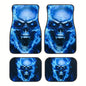 Gothic Skull Car Floor Mats Set of 4 - Universal Fit for SUV, Sedan, Truck, Van - Waterproof & All-Weather Heavy Duty Foot Pads with Anti-Slip Backing - Cool Gothic Car Interior Decor & Gift - style: Skull