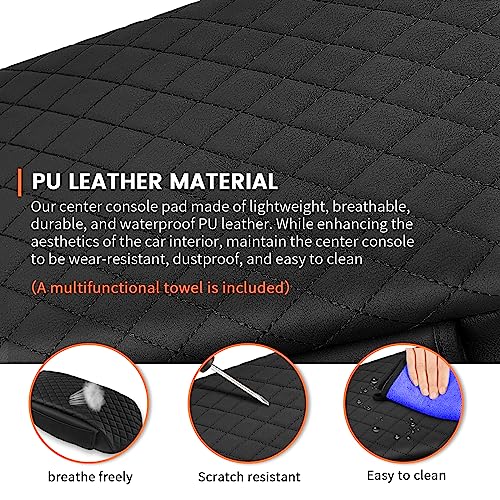 Custom for Center Console Cover Jeep Grand Cherokee L 2021-2025 2026/Jeep Grand Cherokee WL 2022-2026 Armrest Cover Accessories Leather Armrest Seat Box Cover Protector with Pockets Storage Bag - size: Jeep Grand Cherokee L 2021-2025 2026