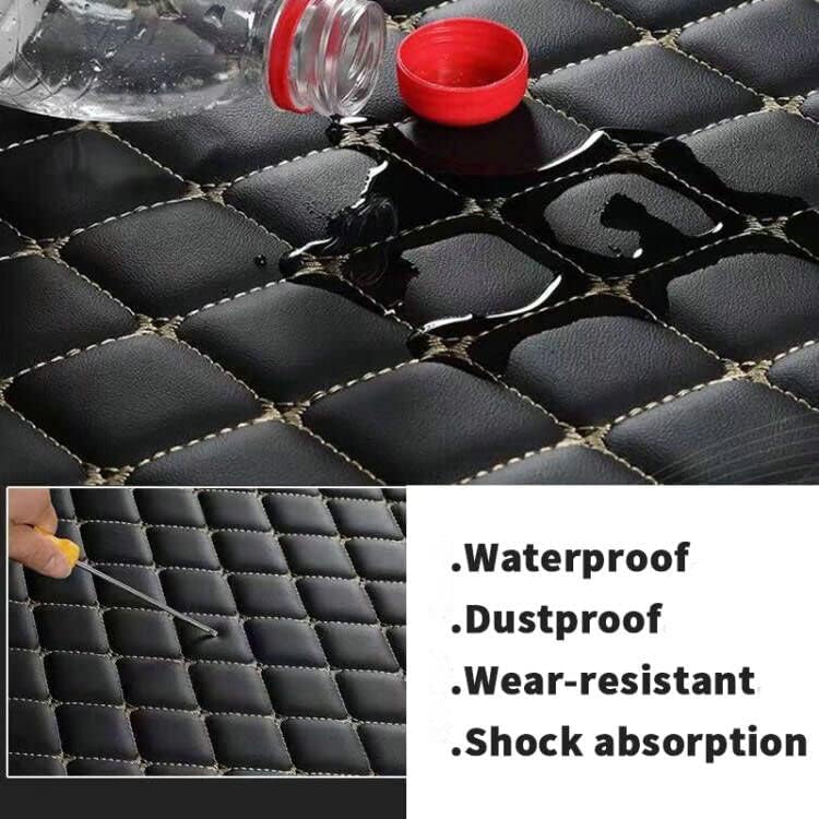 All-Weather car Floor Mats-Suitable for 98% of car Models Watherproof Leather car Floor mat (Putple) - color: Putple