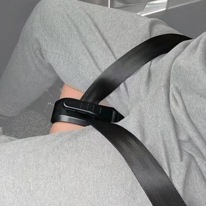 Seat Belt Shoulder Pad Cushion, Soft Universal Seatbelt Cover, Breathable Anti-Slip Comfort Pad, Easy Install, Washable Car Accessory for Driving Travel (Black) - color: Black
