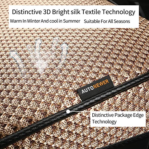 Breathable Universal Four Seasons Car Seat Covers，Luxury Car Seat Cushion ，Protectors for Front Seat Bottoms,Compatible with 95% Vehicles， Fit for Cars Truck SUV (Gold Beige,1PCS) - color: Gold Beige-1PCS