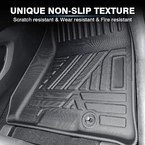 All Weather Car Floor Mats Compatible with 2018 2019 2020 2021 2022 2023 2024 GMC Terrain/Terrain Denali, Easy to Install and Clean, Non Slip, Raised Edges, Custom Fit Full Set, Laser Measured - color: 2018-2023 Equinox & 2018-2023 Terrain