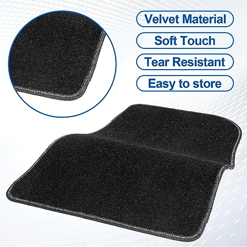 Spurtar for Tesla Model 3 Floor Mats Carpet 2026-2017, Cut Pile Car Floor Mats, Anti-Slip for Model 3, All Weather Protector Automotive, Front & Rear Seat Car Rug 3PCS - size: 2017-2025 Cut Pile (3PCS)