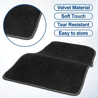 Spurtar for Tesla Model 3 Floor Mats Carpet 2026-2017, Cut Pile Car Floor Mats, Anti-Slip for Model 3, All Weather Protector Automotive, Front & Rear Seat Car Rug 3PCS - size: 2017-2025 Cut Pile (3PCS)