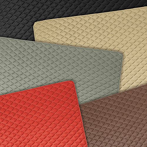FH Group F16501GRAY-46 Deluxe Heavy Duty Faux Leather Diamond Pattern Multi-Purpose Gray Automotive Cargo Liner fits most Cars, SUVs, and Trucks, 46 inches - color: Gray, size: 40 x 46 Inches