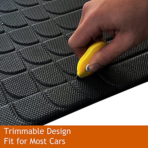 Vehicle Mat Universal Fit Trunk Cargo Liner All Weather Protection XPE Material Seat Back Protector Trim-to-Fit Compatible with Most Cars SUV Sedan (Trunk Mat) - size: Trunk Mat