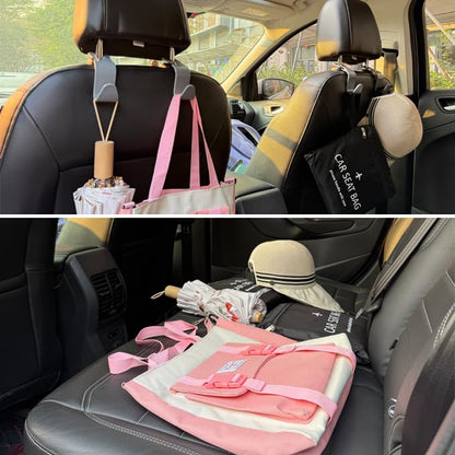 4-Pack 360° Rotating Car Seat Headrest Hook 4 Pack Hanger Universal Vehicle Car Storage Organizer for Handbag Purse Coat with Clip Gray - color: Gray