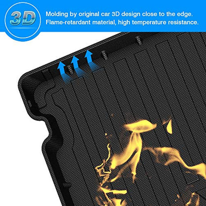 Escape Cargo Liner - Trunk Mat for Ford Escape 2020-2025 2026, All Weather Cargo Mat for Escape Accessories, Heavy Duty Car Mats, Car Accessories - size: 3)Ford Escape 2020-2025