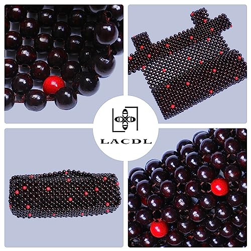 Beaded Car Seat Covers for Cars, Cooling Bead Seat Cover for Trucks & SUVs - Auto Ventilated Seat Cooler Pad, Natural Wood Breathable Beads - Sweat Protector for Summer, Stars